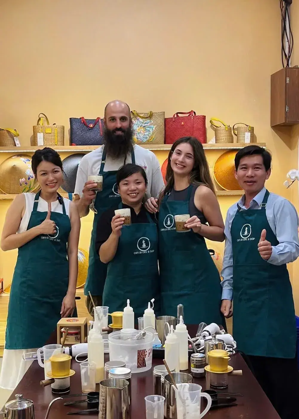 Coffee class at Cam On Cafe