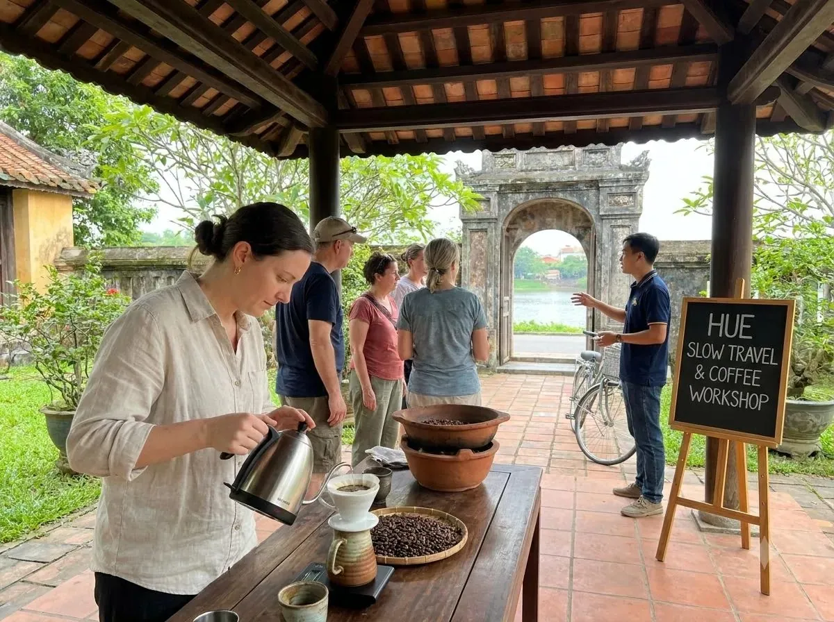 Coffee Workshop và trải nghiệm du lịch chậm tại Huế