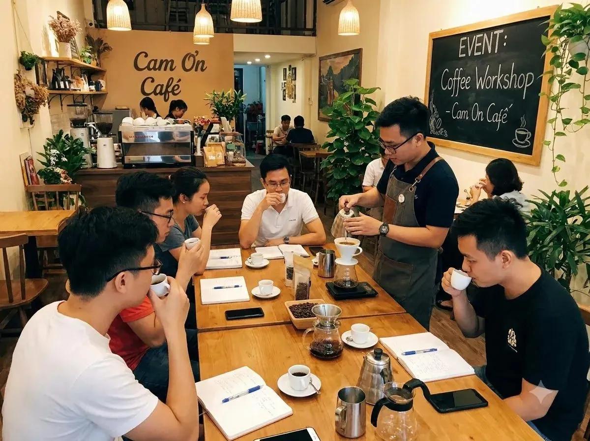 Coffee Workshop tại Cam On Cafe